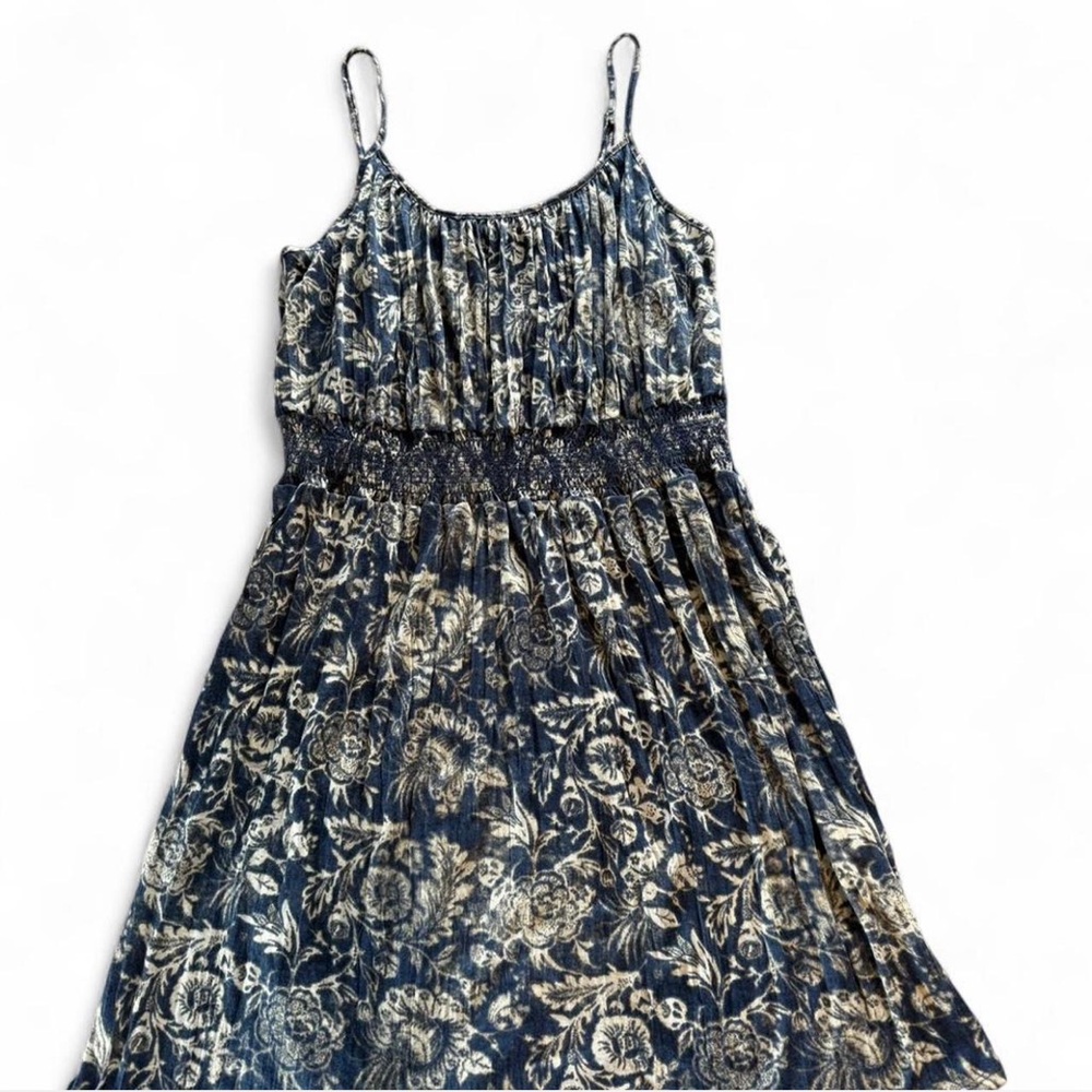 Daisy Fuentes Navy and Cream Floral Dress